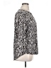 Dana Buchman Animal Print Silver 3/4 Sleeve Blouse Size XL - photo 4
