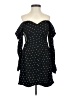 Self-Portrait 100% Polyester Polka Dots Black Cocktail Dress Size 2 - photo 1