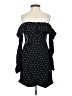 Self-Portrait 100% Polyester Polka Dots Black Cocktail Dress Size 2 - photo 2