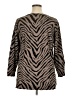 Apt. 9 Animal Print Brown Pullover Sweater Size 1X - photo 2