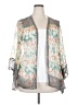 Sundance 100% Cupro Floral Gray Kimono Size XXL (estimated) - photo 1