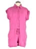 Old Navy 100% Cotton Solid Pink Romper Size L (petite) - photo 1