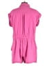Old Navy 100% Cotton Solid Pink Romper Size L (petite) - photo 2