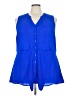 Torrid 100% Polyester Blue Sleeveless Blouse Size 3X Plus (3) - photo 1