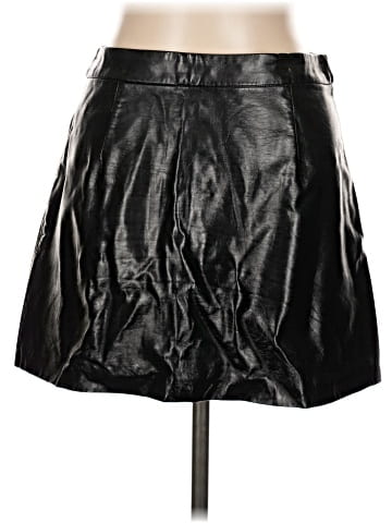 Trafaluc by Zara Faux Leather Skirt (view 2)