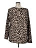 Lilypad Animal Print Brown Pullover Sweater Size 1X - photo 2