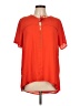 MICHAEL Michael Kors 100% Polyester Orange Short Sleeve Blouse Size 12 - photo 1