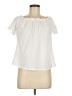 Shein 100% Polyester Ivory Short Sleeve Blouse Size 6 - photo 1