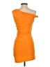 MNG Solid Orange Cocktail Dress Size 2 - photo 2