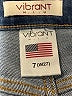 Vibrant M.I.U Hearts Blue Jeans Size 7 - photo 7