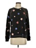 P.J. Salvage 100% Polyester Stars Black Pullover Sweater Size S - photo 1