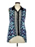 Valerie Stevens 100% Polyester Blue Sleeveless Blouse Size L - photo 1