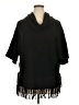 Relativity 100% Acrylic Black Poncho Size XL - photo 1