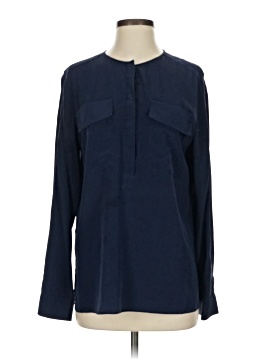 Bcbgmaxazria Long Sleeve Silk Top