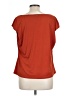 T Tahari Orange Short Sleeve Top Size L - photo 2