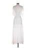 Entro 100% Polyester White Casual Dress Size S - photo 2