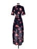 Babaton 100% Polyester Floral Blue Cocktail Dress Size 00 - photo 2