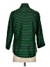 The Limited 100% Polyester Stripes Green 3/4 Sleeve Blouse Size S - photo 2