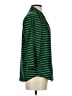 The Limited 100% Polyester Stripes Green 3/4 Sleeve Blouse Size S - photo 4