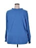 Fred David Blue Long Sleeve Blouse Size 3X - photo 2