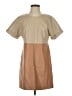 Avec Les Filles 100% Polyurethane Color Block Tan Casual Dress Size XS - photo 1