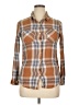 Thread & Supply 100% Rayon Plaid Brown Long Sleeve Button-Down Shirt Size XL - photo 1