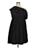 Unbranded Solid Black Casual Dress Size 0X - photo 1