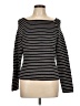 Rosanna 100% Cotton Stripes Black Pullover Sweater Size L - photo 1