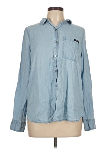 CALVIN KLEIN JEANS Long Sleeve Button-Down Shirt (view 1)