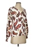 Ann Taylor LOFT Paisley White Pullover Sweater Size XS - photo 2