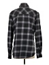 Garage Plaid Gray Long Sleeve Blouse Size S - photo 2