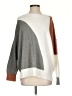 Blu Pepper Color Block Gray Pullover Sweater Size S - photo 1