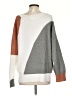 Blu Pepper Color Block Gray Pullover Sweater Size S - photo 2