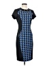 Trulli Houndstooth Blue Casual Dress Size 4 - photo 1
