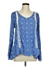 Roper 100% Rayon Blue Long Sleeve Blouse Size L - photo 1