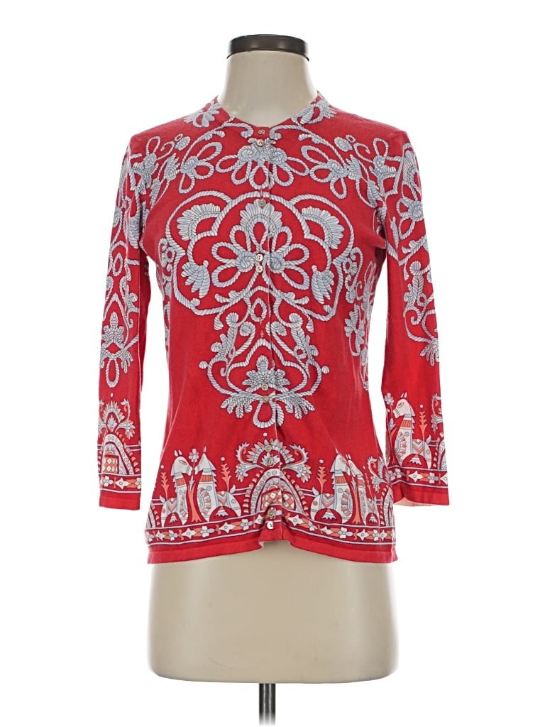 Pre-owned J. Mclaughlin Pullover Sweater In Red