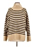 A New Day Stripes Tan Turtleneck Sweater Size M - photo 1