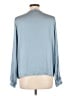 H&M 100% Polyester Blue Long Sleeve Blouse Size 10 - photo 2