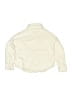 Zara Hearts Ivory Long Sleeve Button-Down Shirt Size 8 - 9 - photo 2