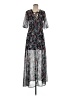 Assorted Brands 100% Polyester Paisley Gray Casual Dress Size M - photo 1