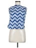 Assorted Brands 100% Cotton Blue Sleeveless Blouse Size M - photo 1