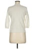 Wrap 100% Cotton Metallic Ivory Pullover Sweater Size 6 - photo 2