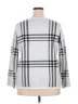 Pink Clover Plaid Gray Pullover Sweater Size 2X - photo 2