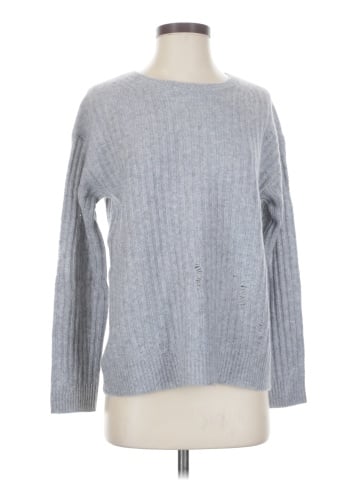 Aqua Cashmere Pullover Sweater (view 1)