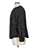 Chaps Polka Dots Black Long Sleeve Blouse Size XL - photo 5