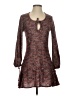 Casting Tweed Brown Pink Casual Dress Size S (estimated) - photo 1