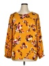 Talbots Outlet 100% Polyester Yellow 3/4 Sleeve Blouse Size 1X - photo 1