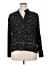 H&M 100% Polyester Stars Black Long Sleeve Blouse Size 14 - photo 1