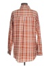 Unbranded 100% Polyester Plaid Orange Long Sleeve Blouse Size M - photo 2