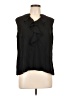 Nine West 100% Polyester Black Sleeveless Blouse Size L - photo 1